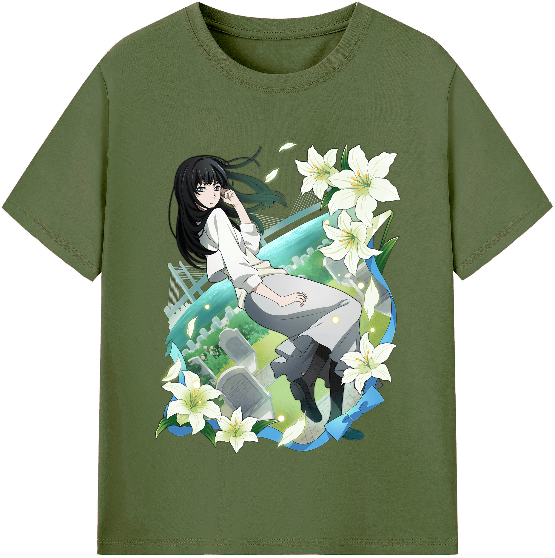 （画像用） 文豪ストレイドッグス Bungo Stray Dogs 綿100％半袖Tシャツ（フロントプリント）